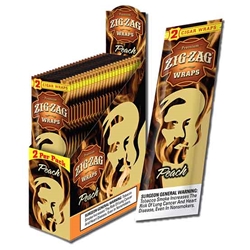 Zig Zag Cigarillo Peach 2pk