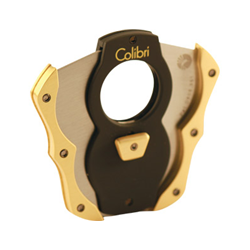 Colibri Cut Black + Satin Gold Cigar Cutter