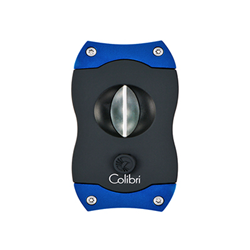 Colibri V-Cutter Black & Blue Cigar Cutter