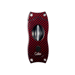 Colibri V-Cutter Red Carbon Cigar Cutter